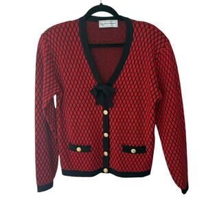Evan Picone Vintage Knit Suite Set Size Medium Retro Office Vixen